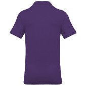 Men's short-sleeved piqué polo shirt Purple 4XL