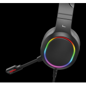 RGB-gamingheadset, zwart