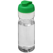 H2O Active® Base 650 ml sportfles met flipcapdeksel - Transparant/Groen