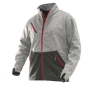 1247 Softshell jacket grijs/rood xs