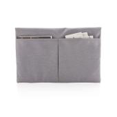 Magnetisch sluitende 15.6" laptop sleeve PVC-vrij, grijs