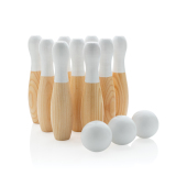 Houten skittles set, bruin