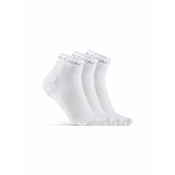 Craft Core dry mid sock 3-pack white 34/36