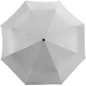 Alex 21,5" foldbar, fuldautomatisk paraply - Sølv/Ensfarvet sort