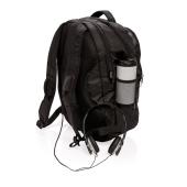 Outdoor laptop rugtas, zwart