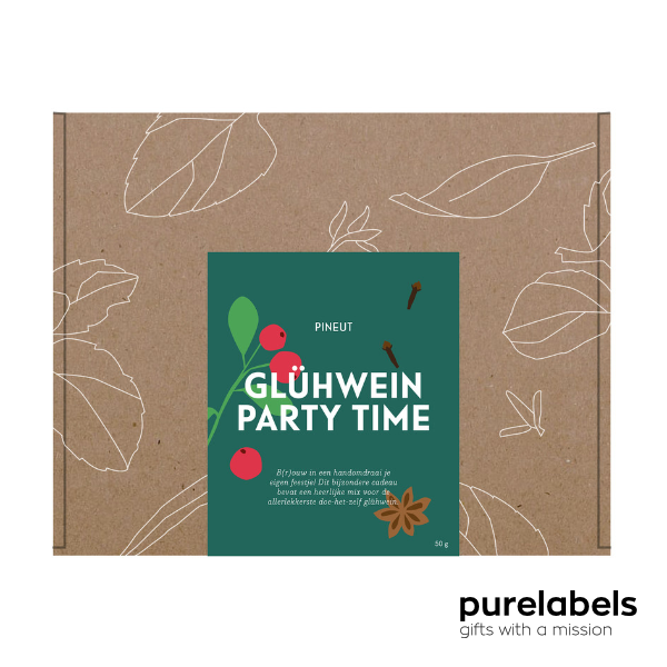 Gluhwein party time | brievenbus cadeau DIY gluhwein