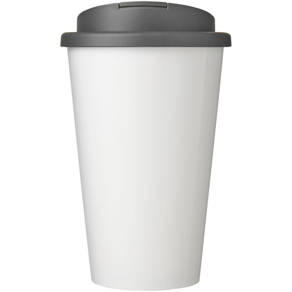 Brite-Americano® 350 ml tumbler with spill-proof lid - White/Grey