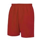 AWDis Cool Mesh Lined Shorts, Fire Red, S, Just Cool