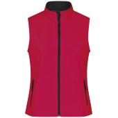 Ladies' Promo Softshell Vest - red/black - S