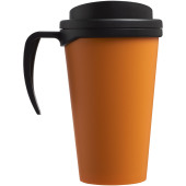 Americano® grande 350 ml isoleret krus - Orange/Ensfarvet sort