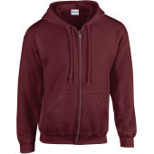 Heavy Blend™Adult Full Zip Hooded Sweatshirt Maroon S