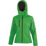 Core Ladies Tx Performance Hooded Soft Shell Jacket Vivid Green / Black S