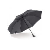 Deluxe 23” omkeerbare auto open/sluiten paraplu - Zwart