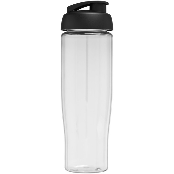 H2O Active® Tempo 700 ml flip lid sport bottle - Transparent/Solid black