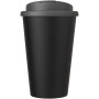Americano® Eco 350 ml gerecyclede beker met spill-proof deksel - Grijs/Zwart