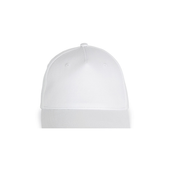 5-Panel-Kappe aus recycelter Baumwolle White One Size