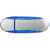 Oval USB - Donkerblauw/Zilver - 16GB