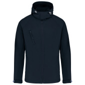 Heren softshell jas met afneembare capuchon Navy 4XL