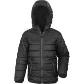 Junior/youth padded jacket Black 7/8 ans