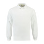 L&S Polosweater Open Hem White-XL