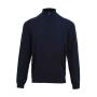 Zip Neck Sweater, Navy, 3XL, Premier