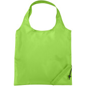 Bungalow opvouwbare polyester boodschappentas 7L - Lime
