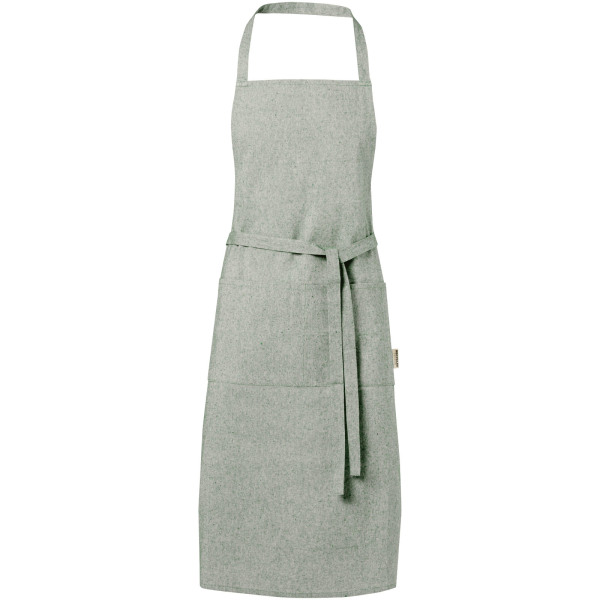 Pheebs 200 g/m² recycled cotton apron - Heather green