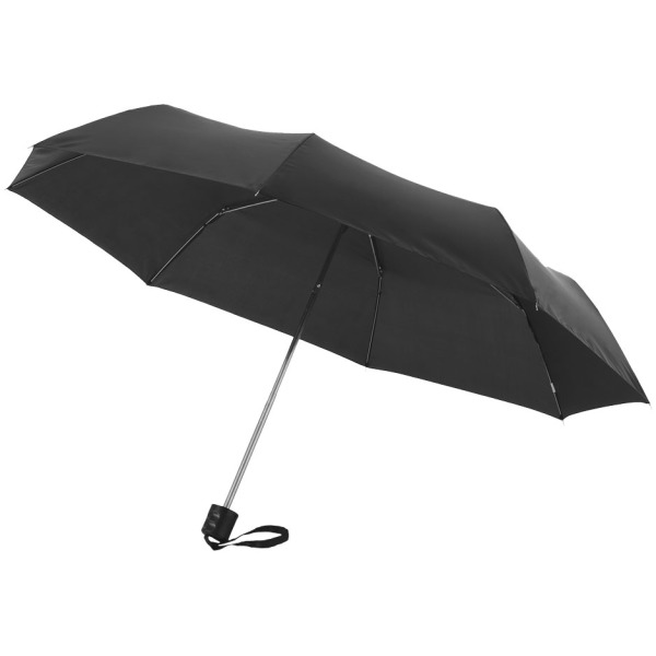 Ida 21.5'' opvouwbare paraplu - Zwart