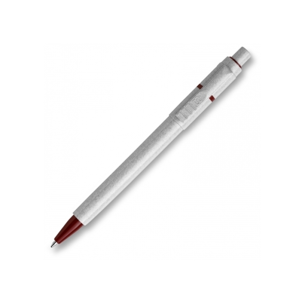 Ball pen Baron Stone hardcolour - Grey/Dark red