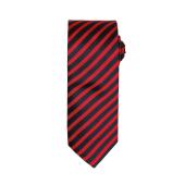 Double Stripe Tie, Red/Black, ONE, Premier