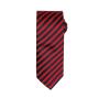 Double Stripe Tie, Red/Black, ONE, Premier