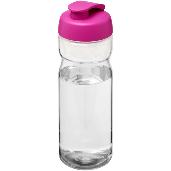 H2O Active® Base 650 ml flip lid sport bottle - Transparent/Pink