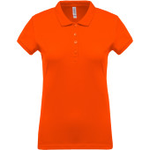 Ladies’ short-sleeved piqué polo shirt Orange XS