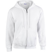 Heavy Blend™Adult Full Zip Hooded Sweatshirt White 5XL