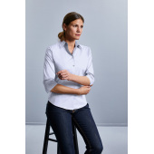 Ladies' 3/4 Sleeve Easy Care Fitted Shirt White L