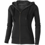Arora dames hoodie met ritssluiting - Zwart - XS