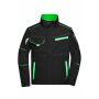 Workwear Jacket - COLOR - - black/lime-green - 6XL