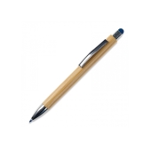 Ball pen New York bamboo with stylus - Blue