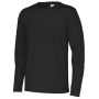 T-Shirt Long Sleeve Man Black 3XL (GOTS)