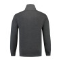L&S Sweater Zip antracite 3XL