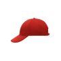 MB018 6 Panel Cap Low-Profile - red - one size