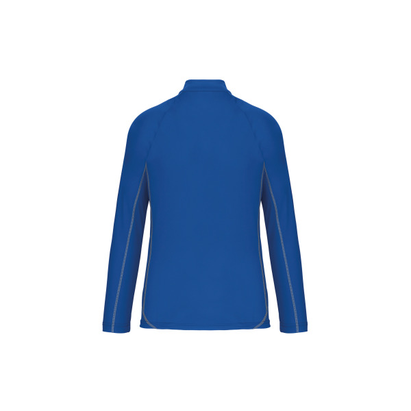 Herenrunningsweater Met Halsrits Sporty Royal Blue XS