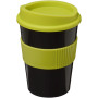 Americano® Medio 300 ml beker met grip - Zwart/Lime