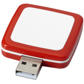 Rotating square USB - Rood/Wit - 1GB