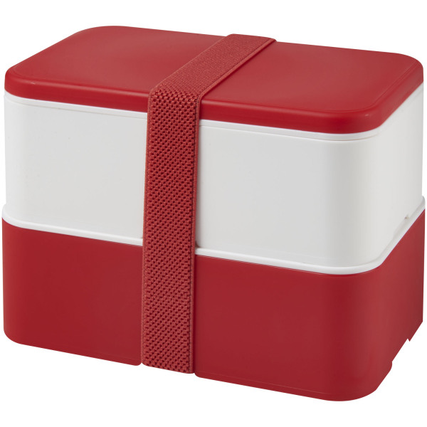 MIYO double layer lunch box - Red/White/Red