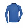 Men's Sports Shirt Longsleeve - blue-melange/navy - XXL