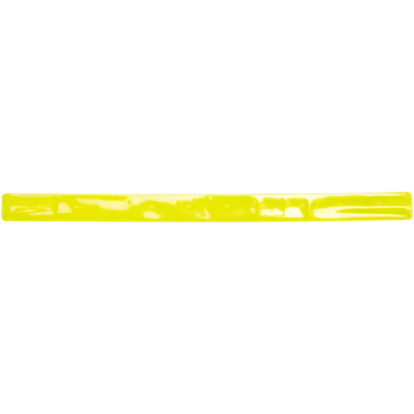 RFX™ Johan reflecterende veiligheidsarmband slap wrap van 38 cm - Neongeel