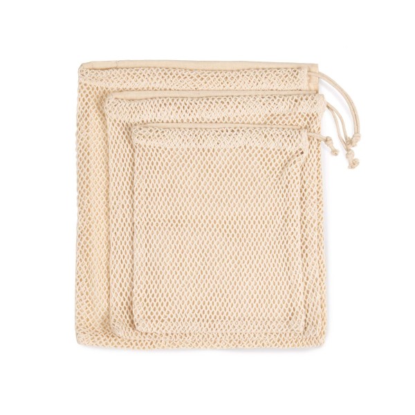 Tas van mesh met een koordje