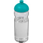 H2O Active® Base Tritan™ 650 ml bidon met koepeldeksel - Transparant/Aqua blauw