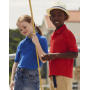 Kids 65/35 Polo - Heather Red - 128 (7-8)